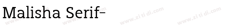 Malisha Serif字体转换
